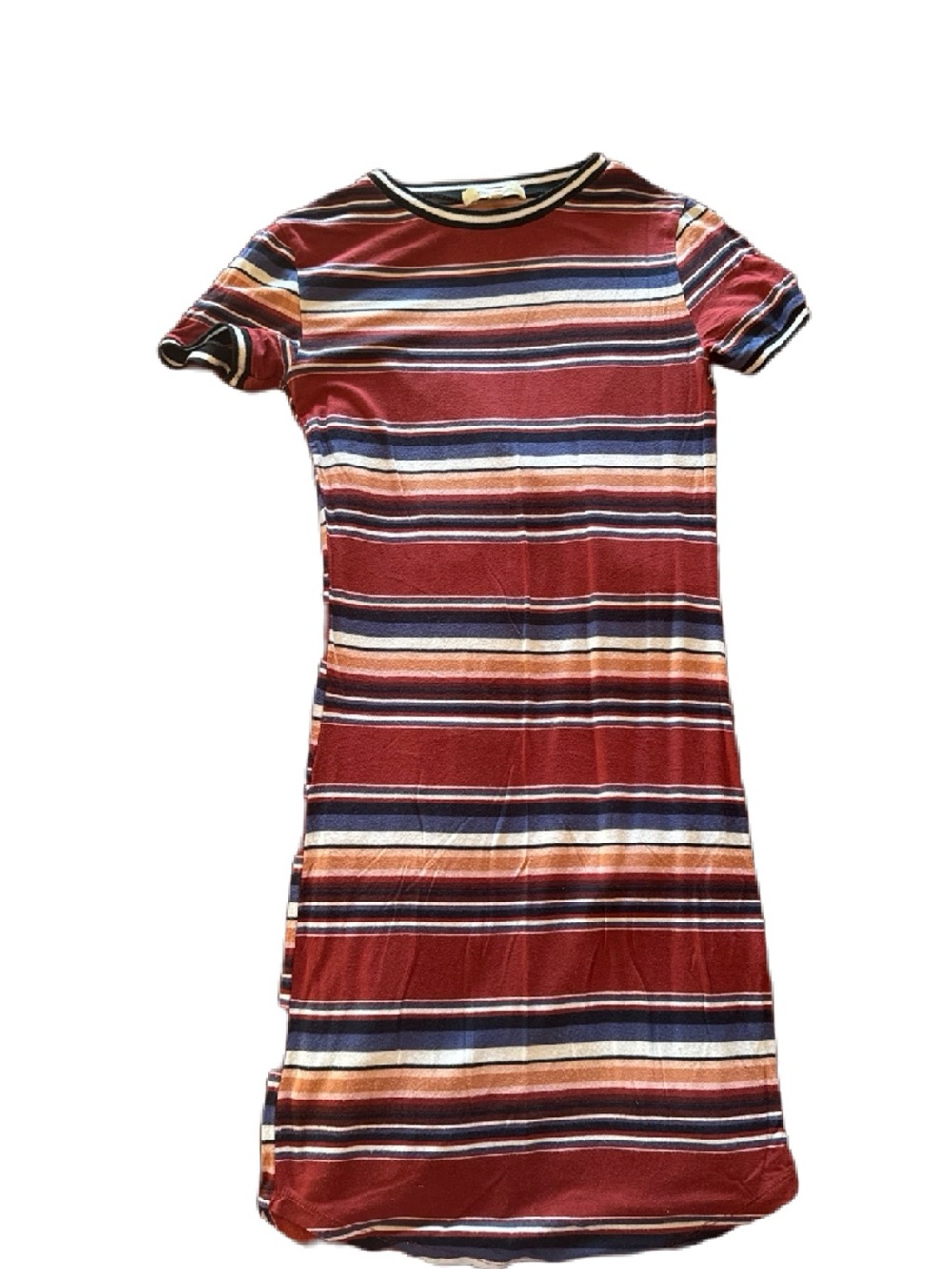 Wishful Park Striped Midi Dress in Rust, Navy, Cream